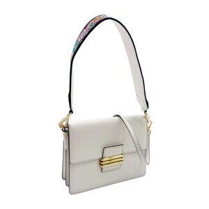 ETRO Rainbow Bag 18SS Shoulder Paisley with 2 Straps 1H715 Leather White Women's
